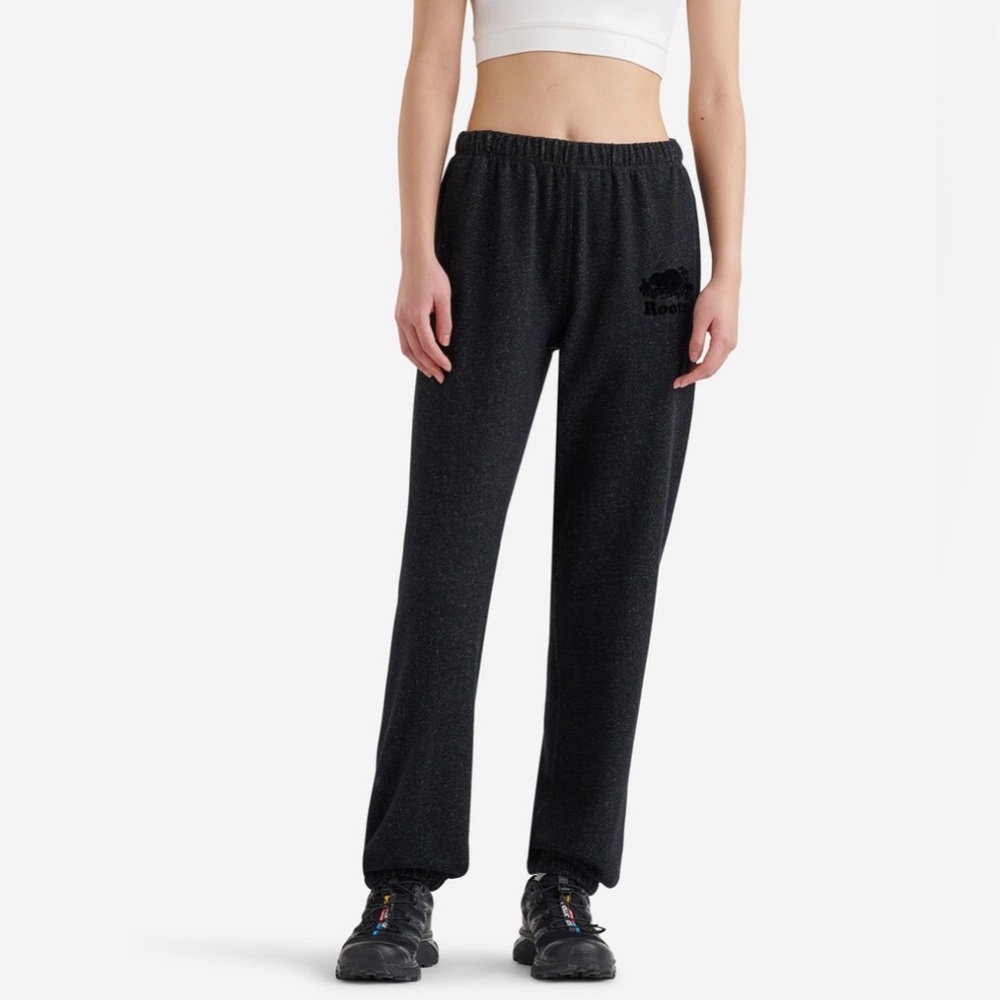 Roots Charcoal and Black Sweatpants